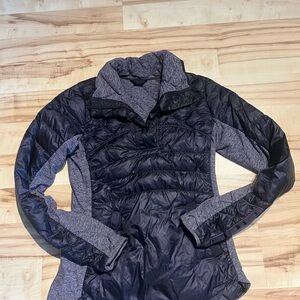 Lululemon Black Grape Down For A Run Pullover Size 6